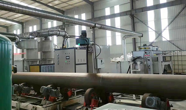 FBE coating production line.