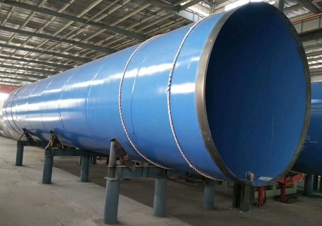 FBE coated SSAW steel water pipes to Indonesia.