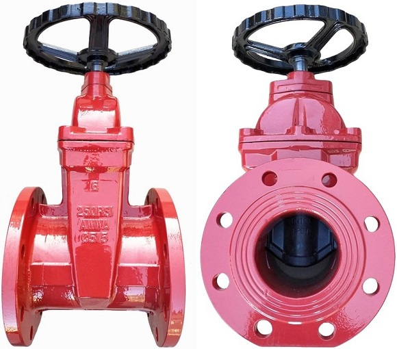 AWWA C515 flanged NRS gate valves.