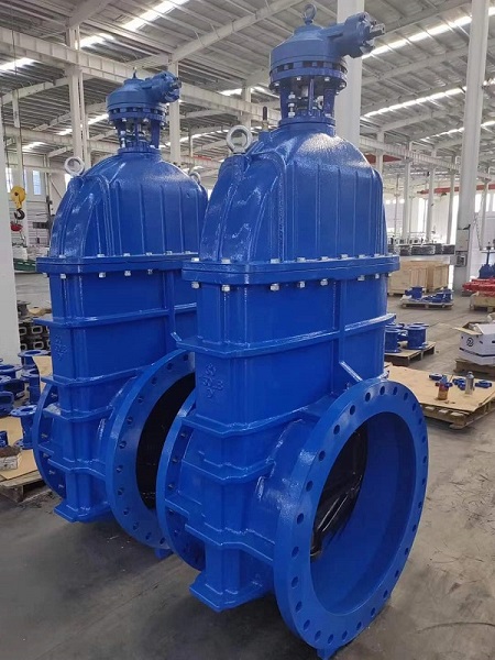 AWWA C515 NRS gear operated gate valves.